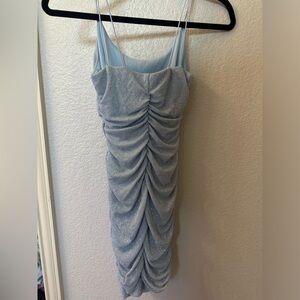 Light Blue Tight Mini Dress